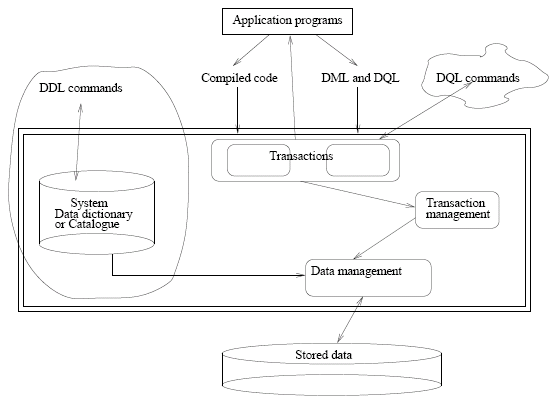 dbms. DBMS in the system context